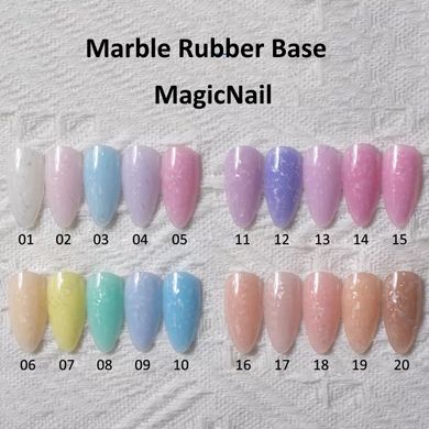 Мармурова Каучукова База Marble Rubber Base MagicNail 5 ml № MRB 16