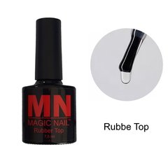 Rubber Top MagicNail - Каучуковий фініш-топ без липкого шару 7.5 мл (прозорий)